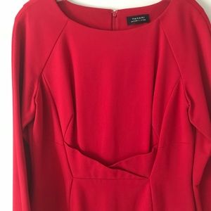 Red Tahari Dress Size 12